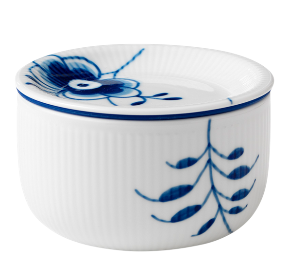 Blå Mega Riflet oppbevaringskrukke 33 cl fra n