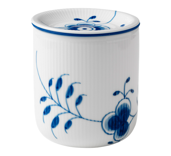 Blå Mega Riflet oppbevaringskrukke 80 cl fra n