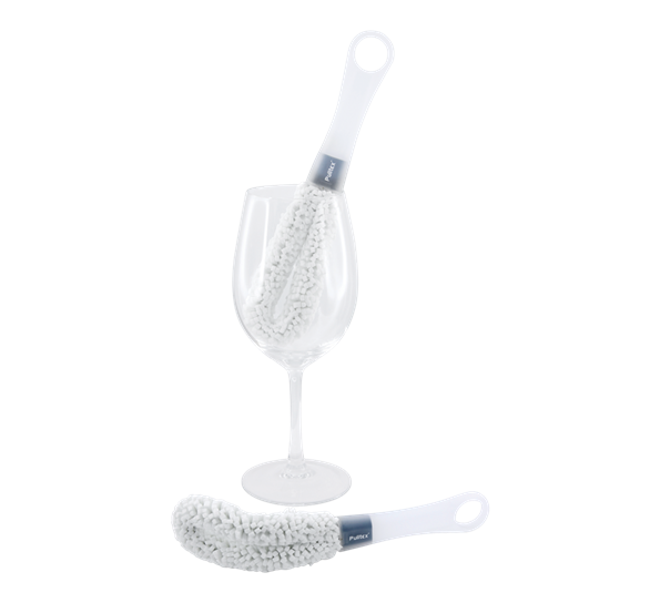 Vinglassbørste med håndtak fra Pulltex