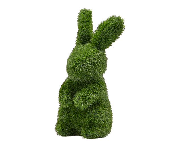 Kanin hagedekorasjon gress 48x24x20 cm grønn EDG Enzo de Gasperi