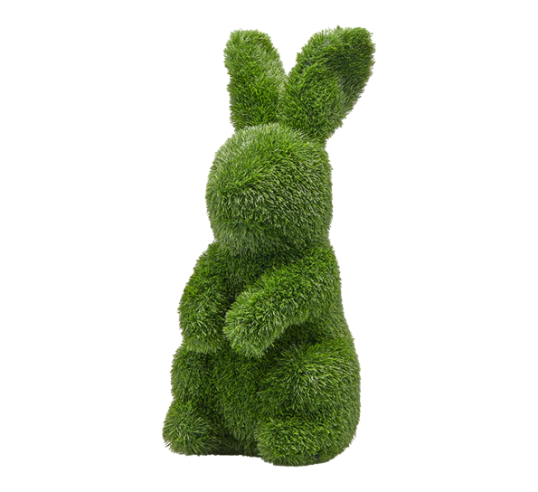 Kanin hagedekorasjon gress 70x35x27 cm grønn EDG Enzo de Gasperi