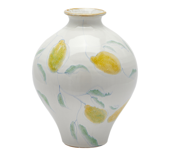 <p>Vase med sitroner amfora 35 cm EDG Enzo de Gasperi</p>
