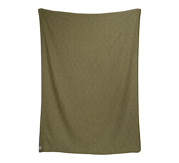 Holiday Triptych Under a Tree pledd grønn 150x200 cm Røros Tweed