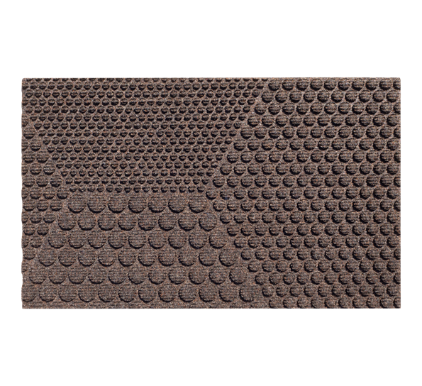 Hex Soil dørmatte 45x75 cm brun fra Heymat