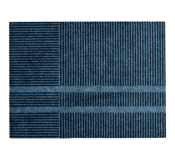 Løype Stormy Blue dørmatte 85x115 cm fra Heymat