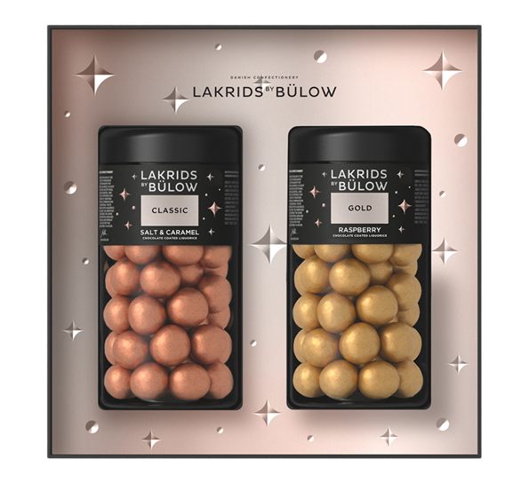 Classic & Gold lakris 2 x standard 590g fra Lakrids By Johan Bülow
