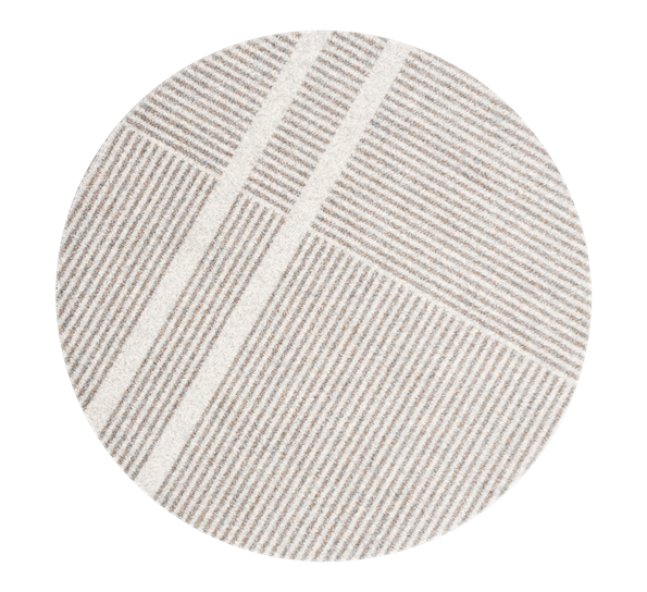 Løype Breezy Beige dørmatte Ø100 cm fra Heymat