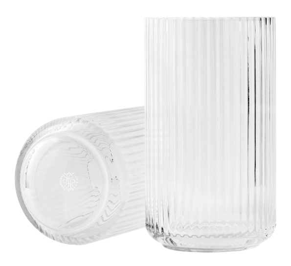 Lyngbyvase glass 31 cm klar fra Lyngby Porcelæn