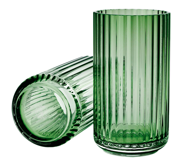 Lyngbyvase glass 15 cm copenhagen green fra Lyngby Porcelæn