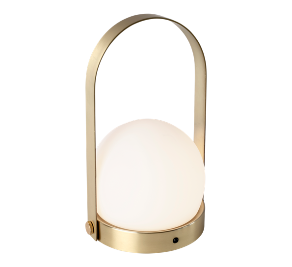 Carrie bærbar led-lampe messing fra Audo Copenhagen