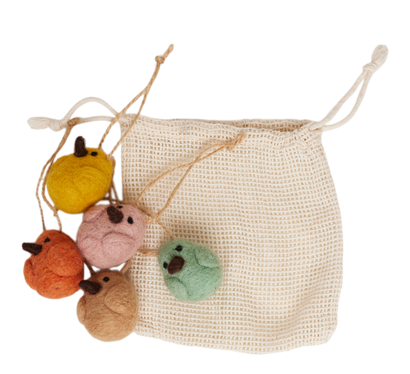 Ullfilt kyllinger 5-pk fra Und