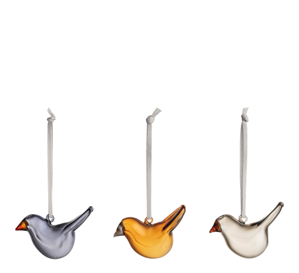 Glassfugler mini mix 3stk fra 