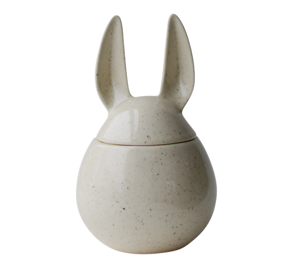 Eating Rabbit krukke vanilje ø8,5cm h14cm fra DBKD