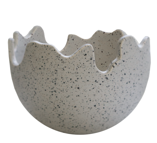 Happy Easter skål mole dot ø15cm h10cm fra DBKD