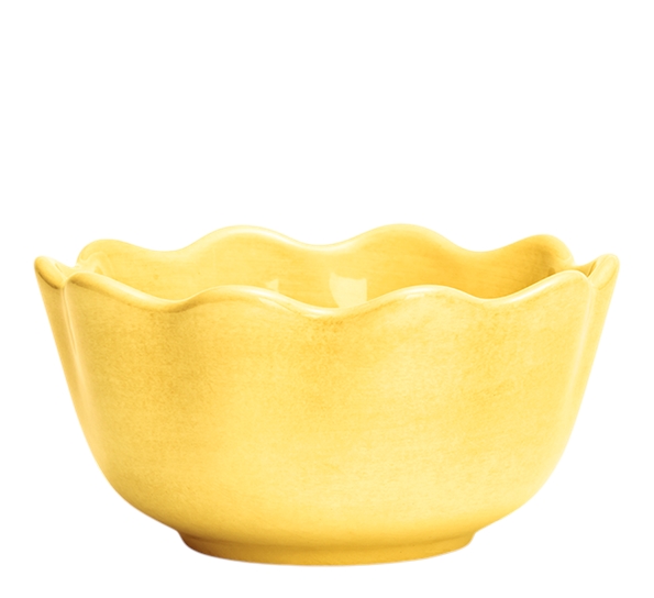 Oyster skål 13 cm 30 cl gul fra Mateus
