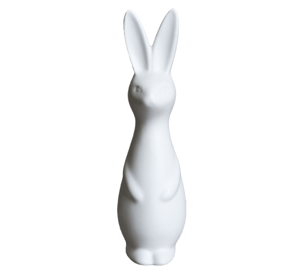 Swedish Rabbit påskehare påskehare hvit ø5cm h17cm fra DBKD