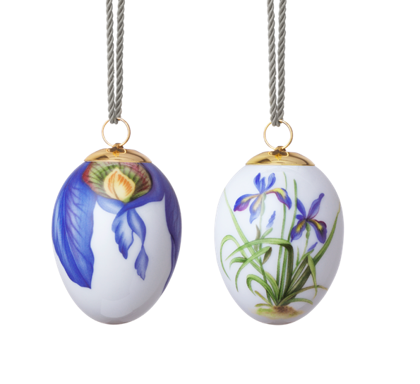Påskeegg 2020 2pk iris og iris kronblad fra Royal Copenhagen