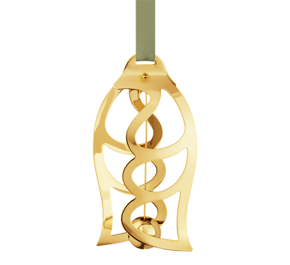 Ornament 2026 rustfritt stål med 18K gull Georg Jensen