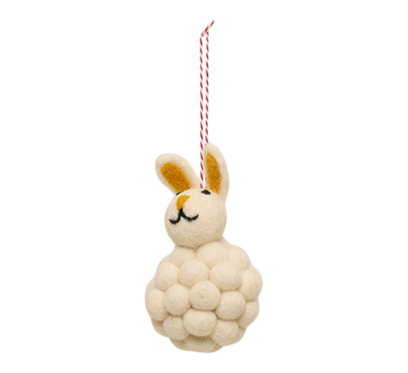 Ullball hare 8 cm offwhite Und