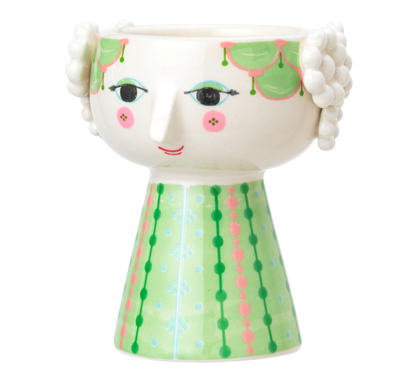 Eva lysestake lys grønn H9,5 cm fra Bjørn Wiinblad