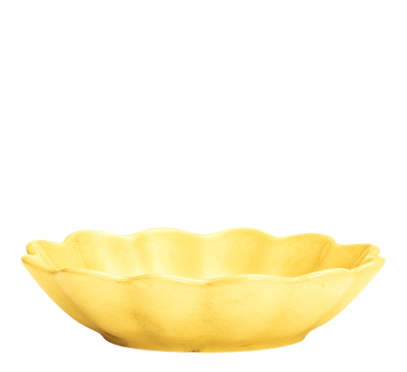 Oyster skål 18x16 cm 40 cl gul fra Mateus