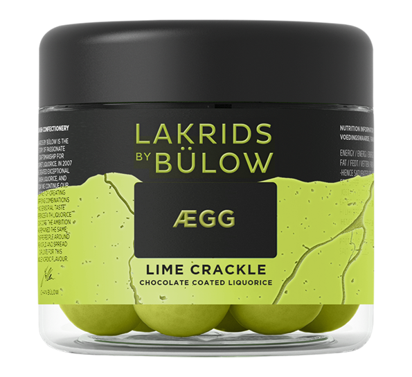 Ægg Lime Crackle lakris liten 115g fra Lakrids By Johan Bülow