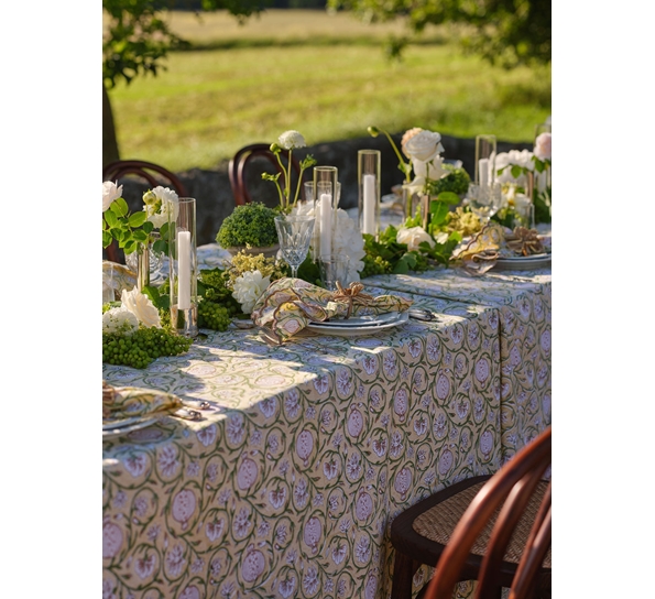 Tangier Pomegranate duk ø160 cm butter yellow Chamois