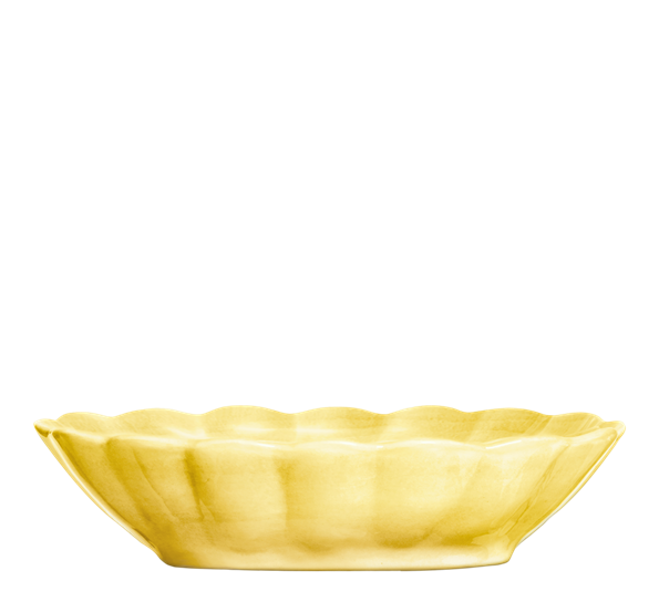 Oyster skål 23x18 cm 75 cl gul fra Mateus