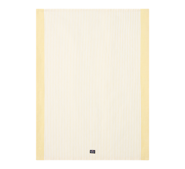 <p>Striped kjøkkenhåndkle&nbsp;lin- og bomull&nbsp;50x70 cm gul hvit Lexington</p>
