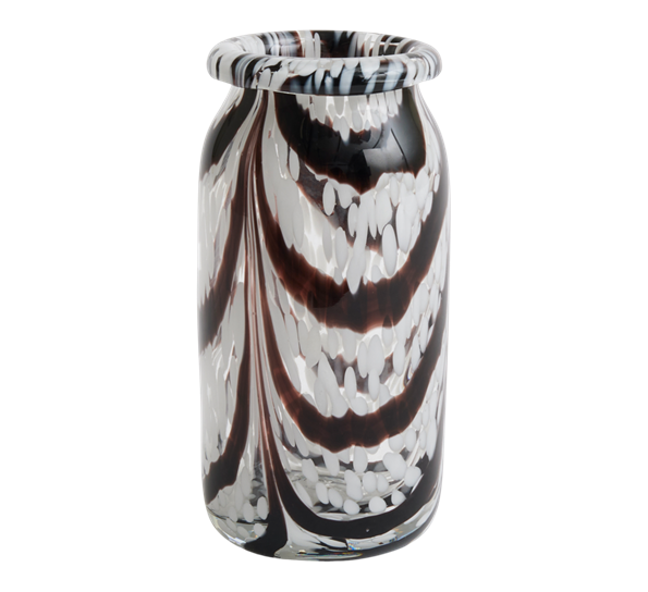 Splash vase 19 cm sort hvit fra HAY