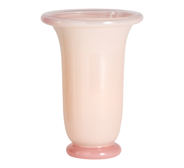 Empire vase 21 cm lyserosa med rosa base fra HAY