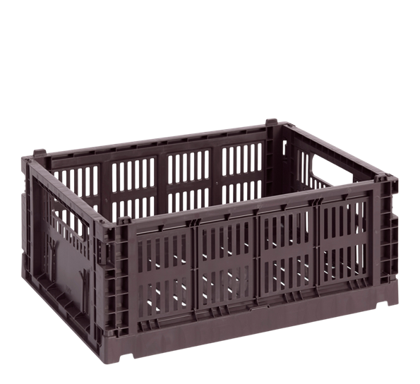 Colour Crate 26,5x34,5x14 cm bordeaux oppbevaringskasse fra HAY