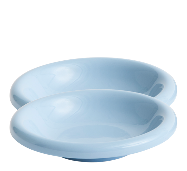 Barro tallerken dyp 2-pk ø20 cm lyseblå fra HAY