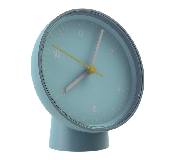 Clock bordklokke blå fra HAY