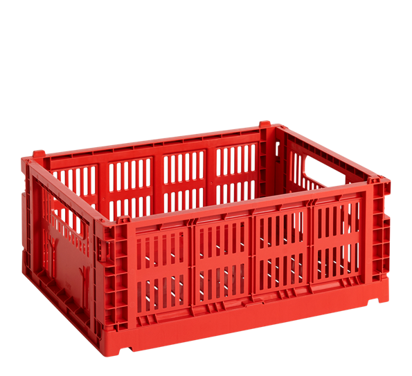 Colour Crate 26,5x34,5x14 cm rød oppbevaringskasse fra HAY