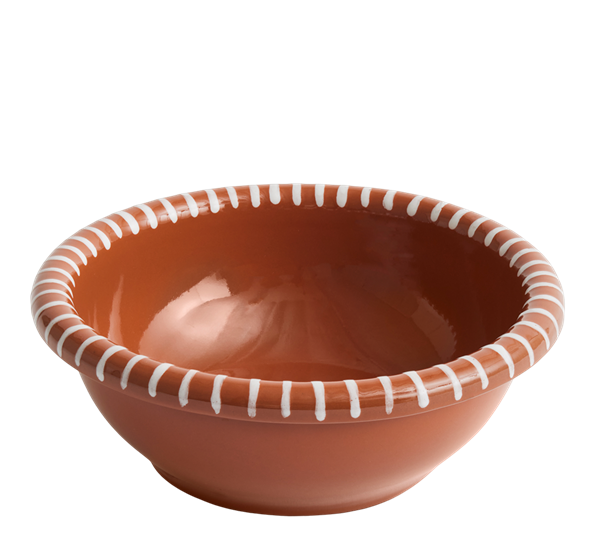 Barro skål ø26 cm natur med striper fra HAY