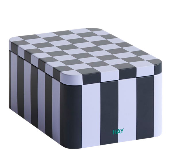 Tin oppbevaringsboks S mørkeblå lavendel fra HAY