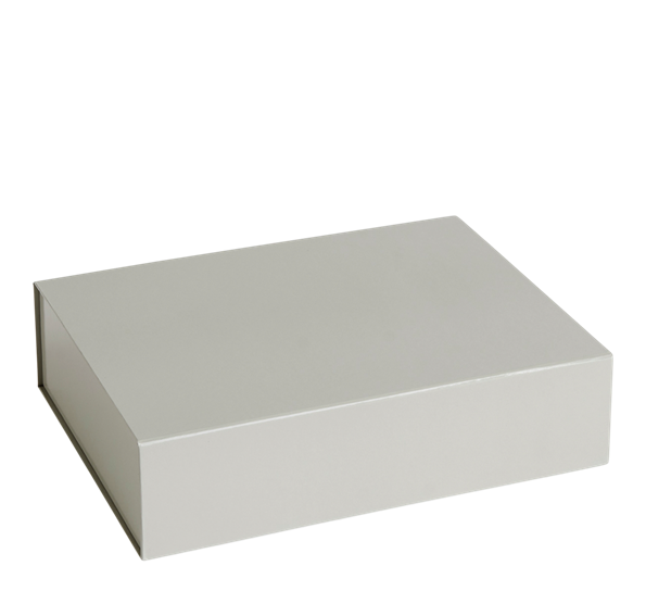 Colour boks 33x26x9 cm lys grå fra HAY