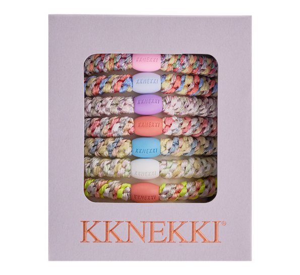Kknekki hårstrikk bubble gum edition 8-pk Kknekki