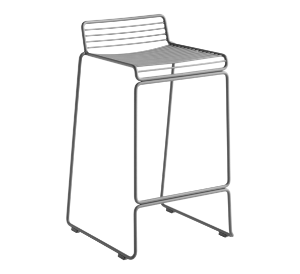 Hee barkrakk lav asphalt grey fra HAY