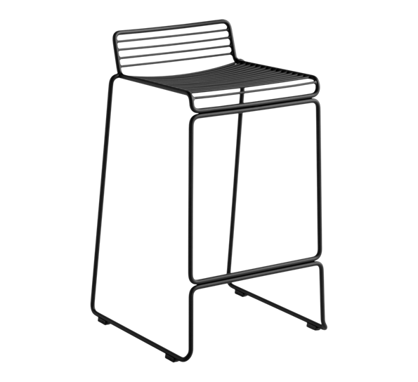 Hee barkrakk lav sort fra HAY