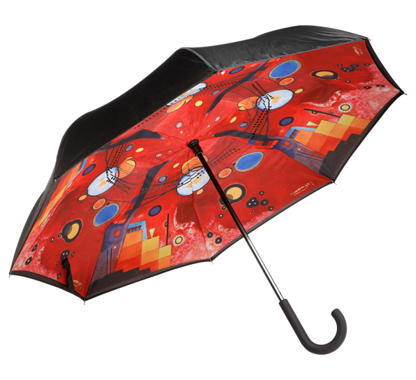 Paraply Wassily Kandinsky Heavy Red Ø108 cm fra Goebel