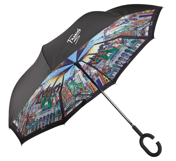 <p>Paraply Charles Fazzino Berlin-New York Ø108 cm fra Goebel</p>
