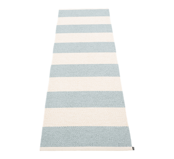 Bob matte blue fog vanilje 70x225 cm fra Pappelina