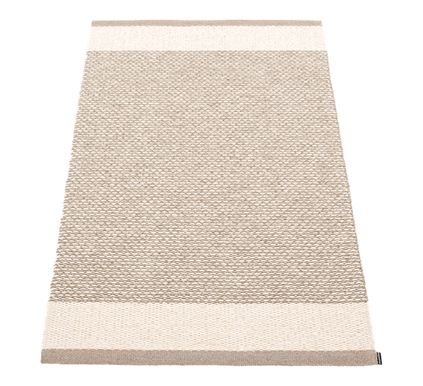 Edit matte mud vanilje lin metallic 70x120 cm fra Pappelina