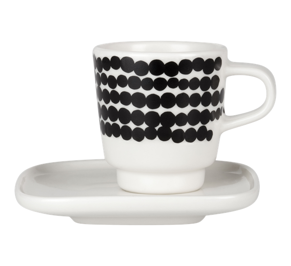 Siirtolapuutarha espressokopp med skål 5 cl fra Marimekko