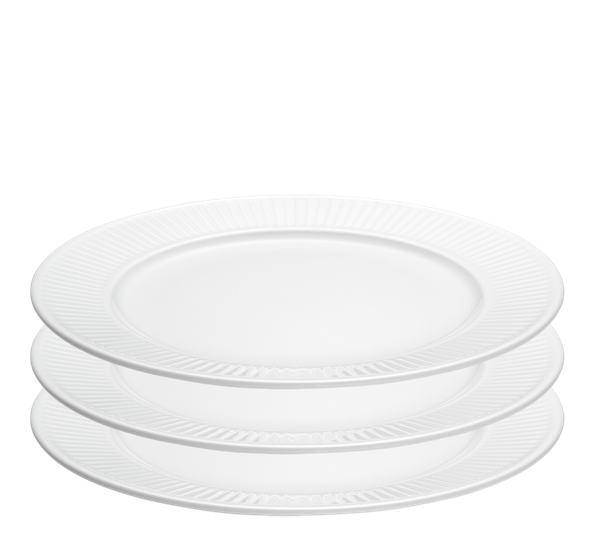 Plissé asjett 22 cm 3-pk fra Pillivuyt