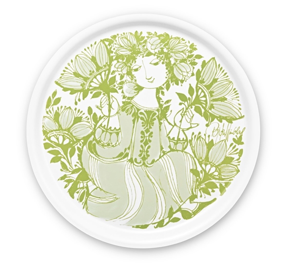 Amelia brett grønt fra Bjørn Wiinblad