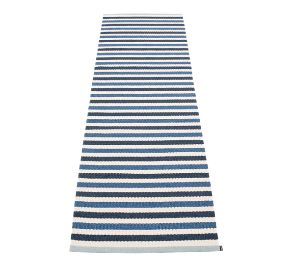 Teo matte denim 70x240 cm fra Pappelina