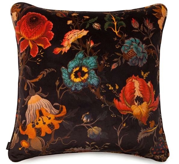 Artemis fløyelspute 60x60 cm sort